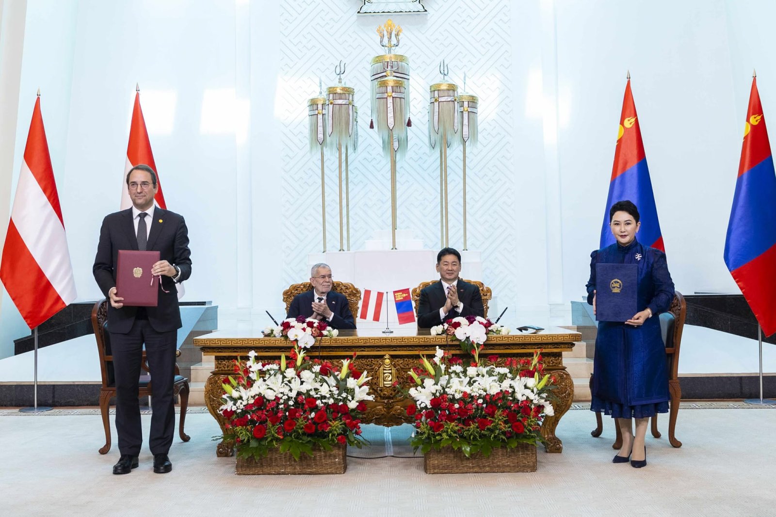 Монгол, Австри Улс Хамтарсан тунхаглал гаргалаа