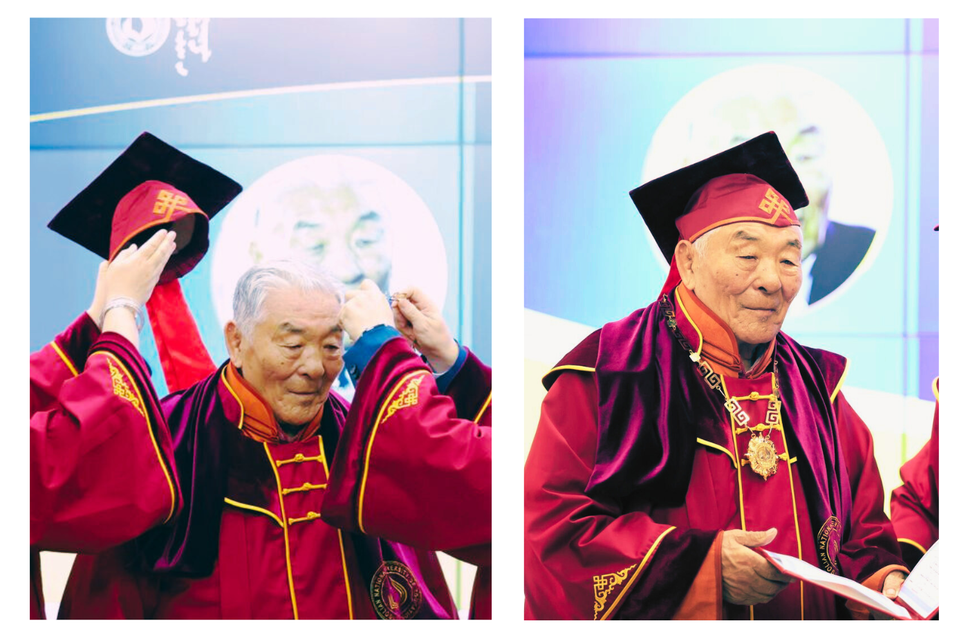 Монгол Улсын Хөдөлмөрийн баатар, Дархан аварга, Шинжлэх ухааны доктор Х.Баянмөнх МУБИС-ийн "Хүндэт доктор" боллоо